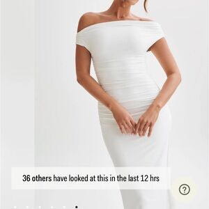 Elegant Off-Shoulder White Dress